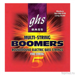 5M-DYB Bass Boomers Комплект струн для 5-струнной бас-гитары GHS