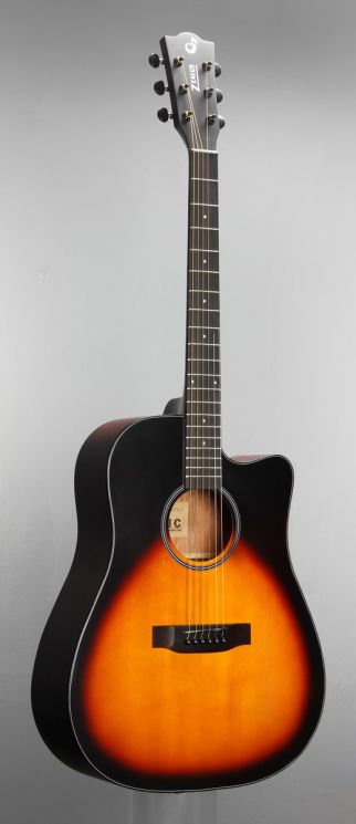 ZD-83CM-VS Гитара акустическая, с вырезом, санберст, Foix