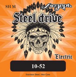 SH-M Steel Drive Комплект струн для электрогитары, сталь, 10-52, Мозеръ
