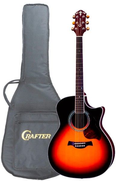 CRAFTER GAE-8/VLS-V Чехол - электро акустическая гитара Top- ель, корпус-...