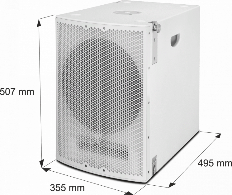 SE Audiotechnik M-F3AW WH Aктивная 2-полосная широкодиапазонная АС 8x2.8"+7x1", цвет белый