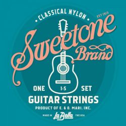 1S-BULK Sweetone Струны для классической гитары, 144 комплекта, посеребренные, La Bella