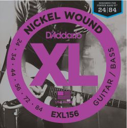 EXL156 Nickel Wound Fender Bass VI  24-84, D'Addario