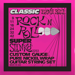Ernie Ball 2253  струны для электрогитары Classic Pure Nickel Super Slinky 9-42