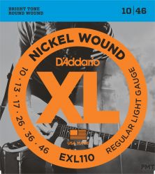 D`ADDARIO EXL110 NICKEL WOUND REGULAR LIGHT 10-46