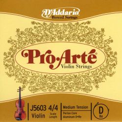J5603-4/4M-B10 Pro-Arte Отдельная струна D/Ре для скрипки размером 4/4, ср. натяж, 10шт, D'Addario