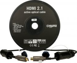 FOAUHR050 Кабель HDMI оптический, 50 м, армированный, Klotz