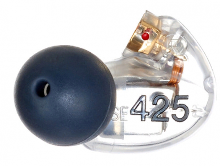 SHURE SE425-CL-RIGHT Сменный внутриканальный наушник Правый. 20-19000 Гц, Max.SPL 109 дБ, 20 Ом, два динамических драйвера. Прозрачный