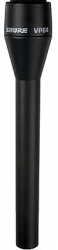 SHURE VP64AL Репортерский динамический микрофон всенаправленный, 50-12000 Гц, 2,7 мВ/Па, подъёмом в СЧ диапазоне, длина ручки 24,4 см, с ветрозащитой