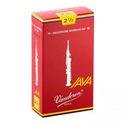 Vandoren Java Red Cut 2.5 10-pack (SR2625R)  трости для альт-саксофона №2.5, 10 шт.