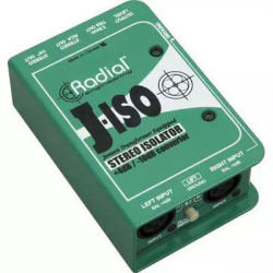 Radial J-ISO  профес. пассив. изолятор, стерео, выход 2 x RCA, 3.5mm, 2 x 1/4"Jack, вход 2 x XLR-male