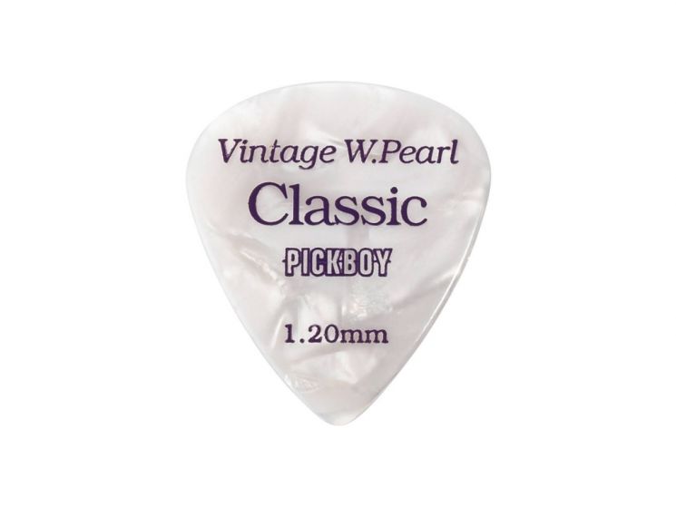 GP-14/120 Celluloid Vintage Classic White Pearl Медиаторы 50шт, толщина 1.20мм, Pickboy