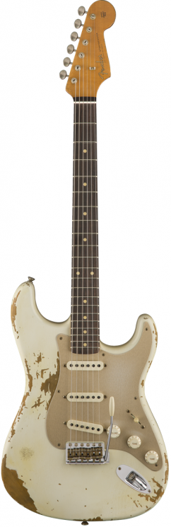 FENDER LIMITED EDITION HEAVY RELIC '59 ROASTED STRAT, AGED OLYMPIC...