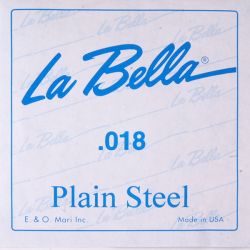 PS018 Отдельная стальная струна без оплетки, 018, La Bella