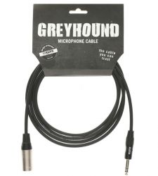 GRG1MP06.0 Greyhound Кабель микрофонный XLRm-6.35мм, 6м, Klotz