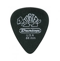 488P.88 Tortex Pitch Black Standard Медиаторы 12шт, толщина 0,88мм, Dunlop