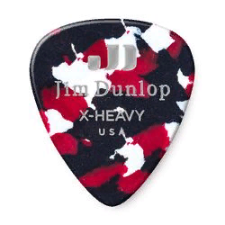 Dunlop 483P06XH Celluloid Confetti Extra Heavy 12Pack  медиаторы, очень жесткие, 12 шт.