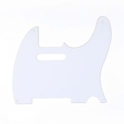 MX1410GW Защитная накладка гитары Fender Telecaster, 1 слой, белая, Musiclily