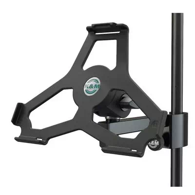 K&M 19727-000-55  держатель для iPad Air 2 на микрофонную стойку, поворотный, чёрный