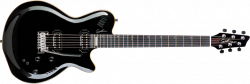 Godin LGXT SA Black Pearl  MIDI-гитара, цвет - чёрный, глянцевый