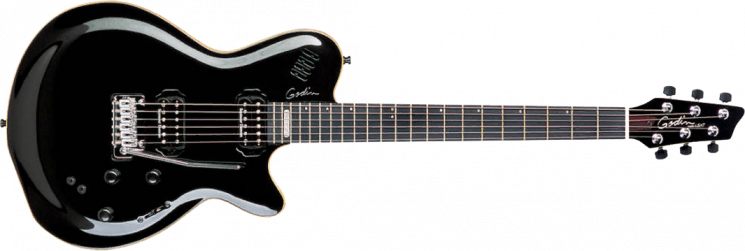 Godin LGXT SA Black Pearl  MIDI-гитара, цвет - чёрный, глянцевый