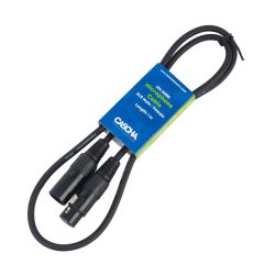 HH-2086 Кабель микрофонный XLR, 1м, Cascha