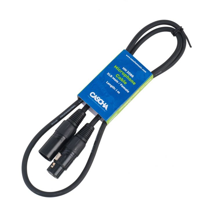 HH-2086 Кабель микрофонный XLR, 1м, Cascha