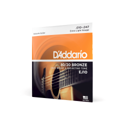 Струны для акустической гитары D'ADDARIO EJ10