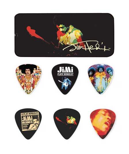 JH-PT04H Jimi Hendrix Band of Gypsys Медиаторы 12шт, толстые, в коробочке, Dunlop