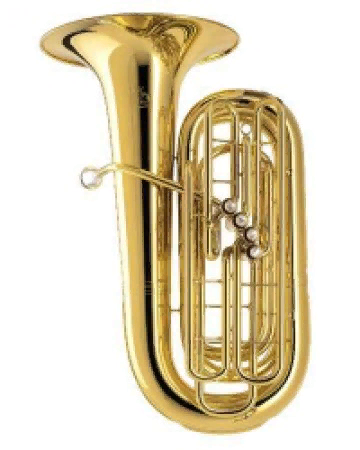 Amati ABB 323S-0  туба Bb 4х помповая (помпы-фронт), компактная, посеребренная, с кейсом