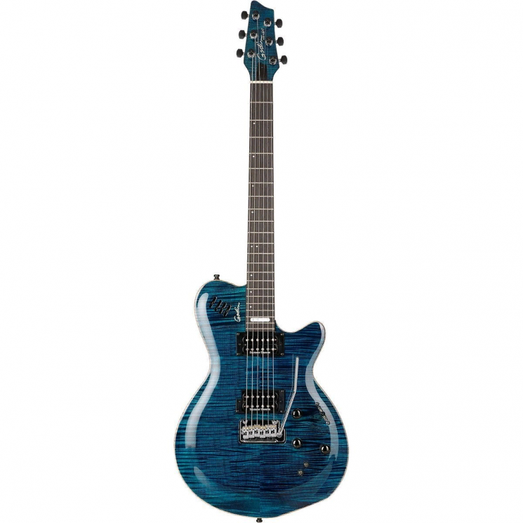 Godin LGXT SA Trans Blue Flame 3A  MIDI-гитара, цвет - синий, прозрачный