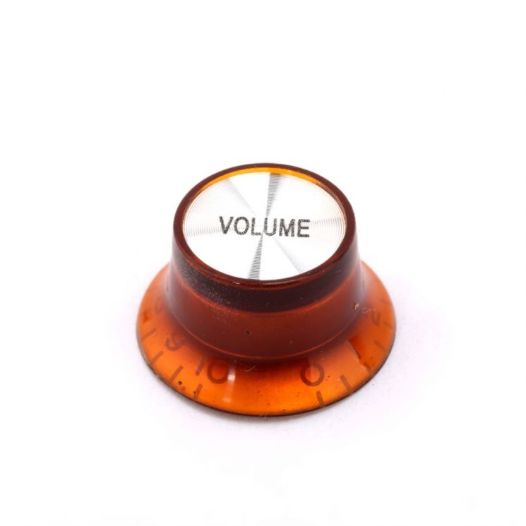 MX1060 Ручка потенциометра Gibson Style, Volume, метрическая, янтарь, Musiclily