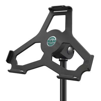 K&M 19717-300-55  держатель под iPad Air 2 с фиксатором на микрофонную стойку, чёрный