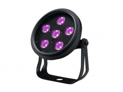 DarkFX Spot 510 IP  ультрафиолетовый световой прибор WASH, 6 х1,9 Вт UV LED, DMX, IP65