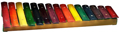 STAGG XYLO-J15 RB - деревянный ксилофон с 15-тью цветными клавишами (нотами) и двумя деревянными "молоточками". 2 октавы