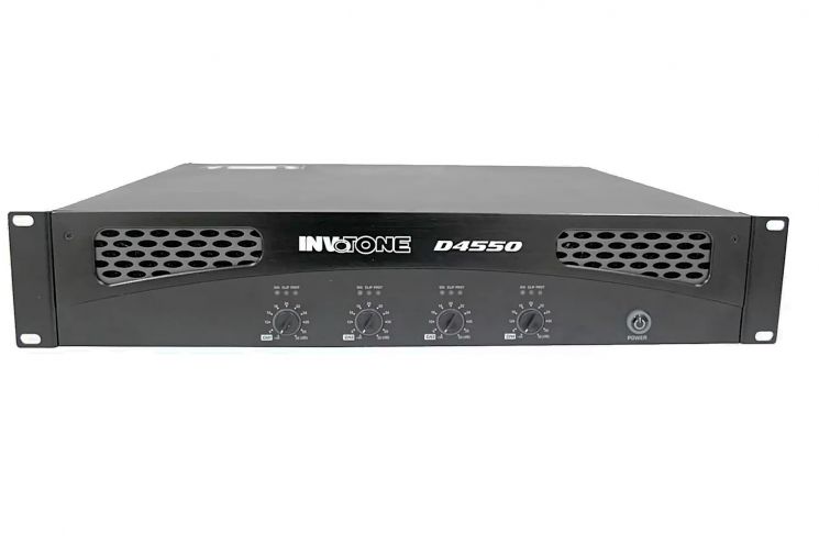 INVOTONE D4550 - цифровой четырехканальный усилитель 4*340Вт RMS/ 8 Ом,...