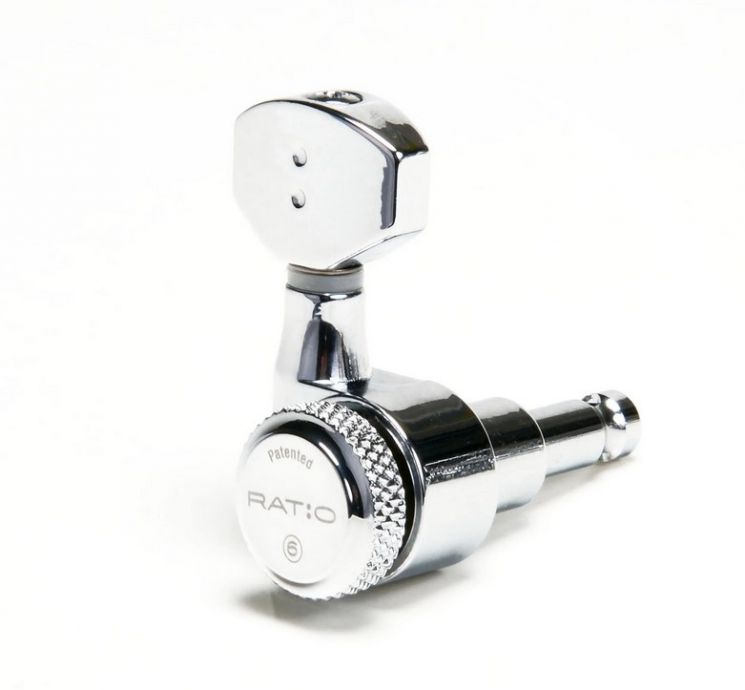 PRL-9721-C0 Ratio Locking Колки для гитары 6л, локовые, хром, GraphTech