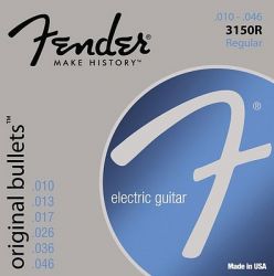 Fender STRINGS NEW ORIGINAL BULLET 3150R PURE NKL BLT END 10-46