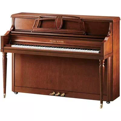 Pearl River EU111PB  пианино, 111 см. , консольного типа, цвет орех, сатинированное
