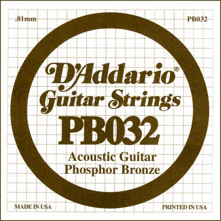 PB032 Phosphor Bronze  D'Addario