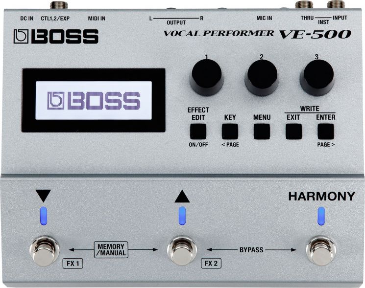 BOSS VE-500 вокальный процессор эффектов