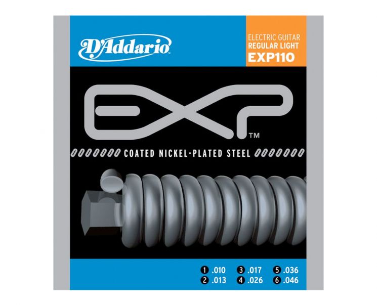 D`ADDARIO EXP110 COATED NICKEL WOUND LIGHT 10-46