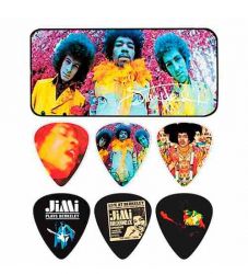 JH-PT01M Jimi Hendrix Experienced Медиаторы 12шт, средние, в коробочке, Dunlop
