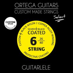 GTLS Select Комплект струн для гитарлеле, 26-40, Ortega