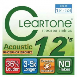 Cleartone 7412 Dealer Pack  струны для акустической гитары 12-53, 6 комплектов без упаковки