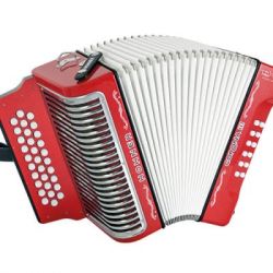 Аккордеон диатонический HOHNER Corona III BbEbAb E. Zuleta, red glitter
