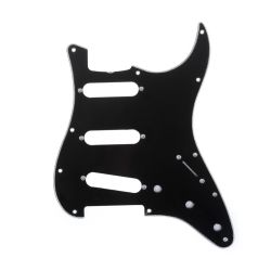 MX1388BK Защитная накладка гитары Fender Stratocaster SSS, 3 слоя, черная, Musiclily