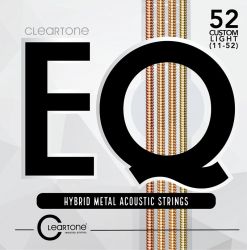 7811 EQ Hybrid Metal Комплект струн для акустической гитары, с покрытием, 10-52, Cleartone