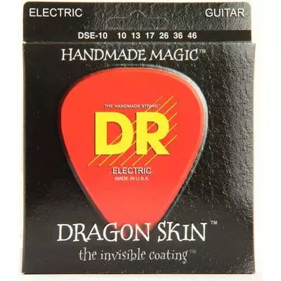 DR Strings DSE-10  Струны для электрогитары Dragon Skin Electric 10-46 Medium, с покрытием K3