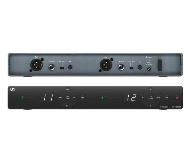 508278 EM-XSW 1 DUAL-B Приемник радиосистемы двухканальный, 614-638 МГц, Sennheiser